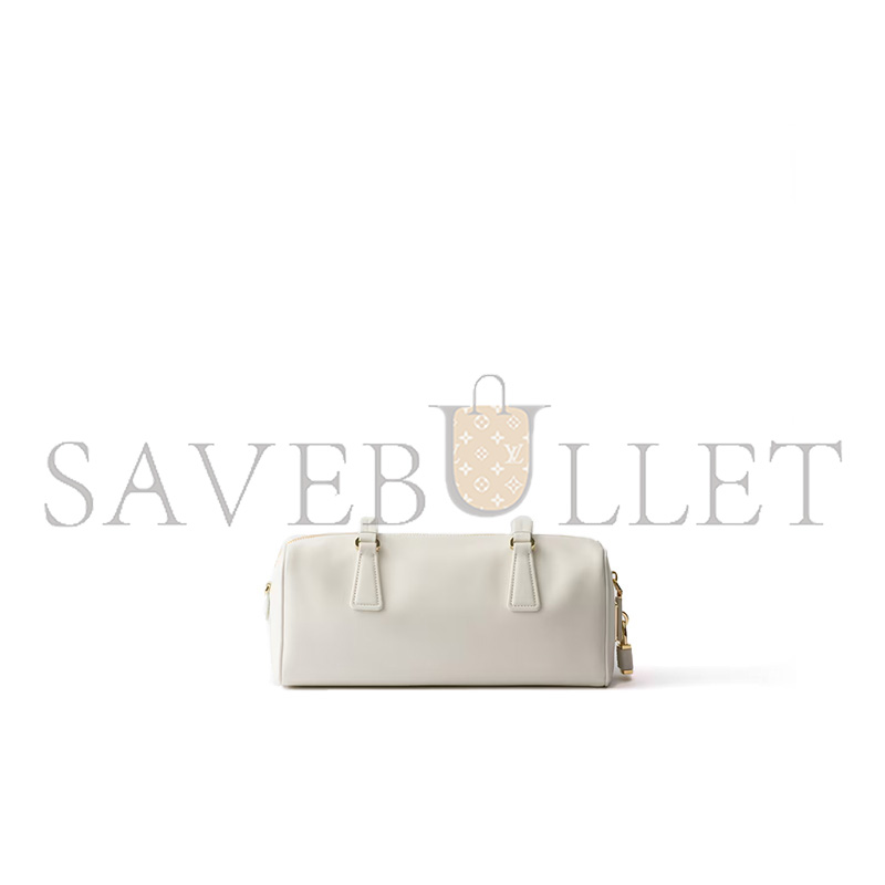 Pra*a medium leather top-handle bag with padlock 1bb127 (29*12.5*10cm)